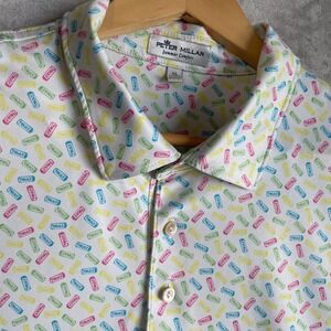 Peter Millar Summer Comfort Polo All Over Print Truly Seltzer XL MF21EK202STR